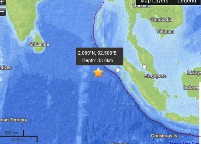 印尼附近海域发生6.8级地震,一场自然力量的震撼 印尼附近海域发生6.8级地震,一场自然力量的震撼