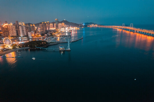 大连vs珠海夜景直播视频，两座海滨城市的夜晚，谁更值得你云打卡？